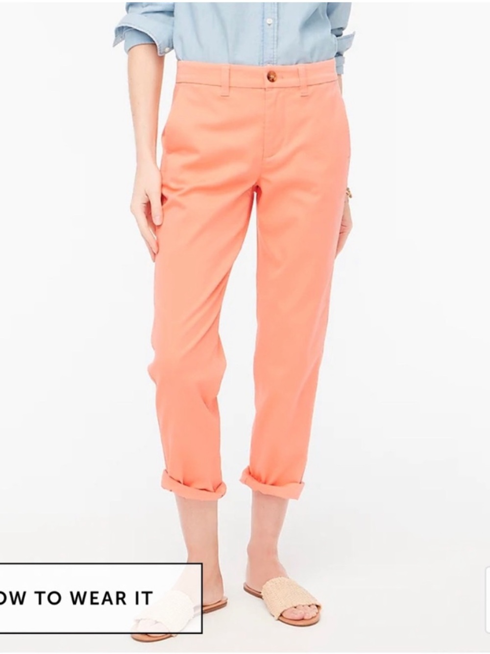 J. Crew High Rise Girlfriend Chino Pants